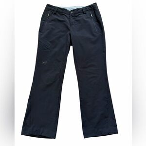 REI Women’s Hiking Pants Petite 8 Black Mid Rise Bootcut Stretch Fit Outdoor
